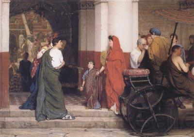 Alma-Tadema, Sir Lawrence Entrance to a Roman Theatre (mk23) Spain oil painting art